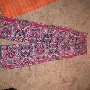 Pink and blue comfy blue pants